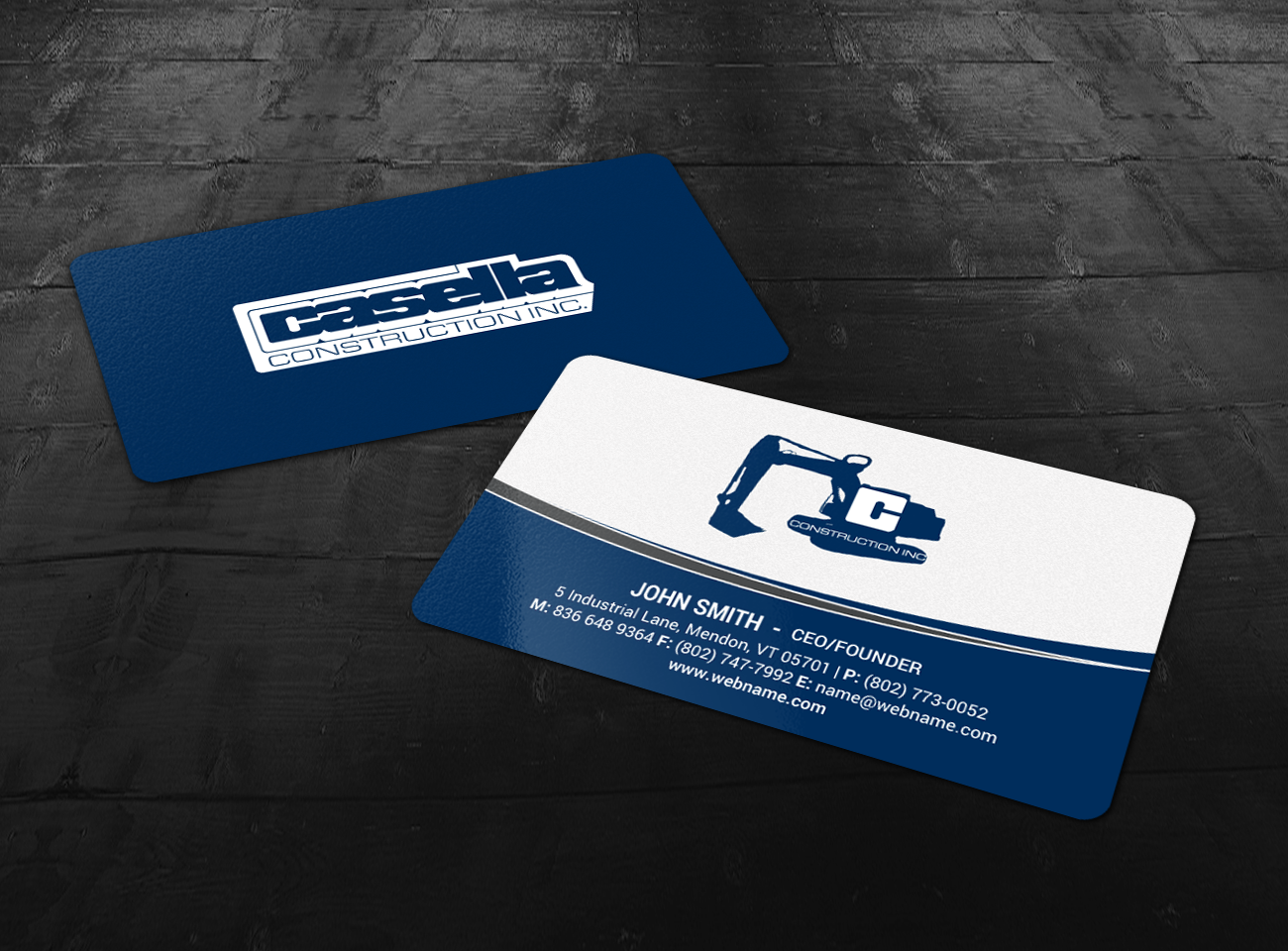 Business Card Design by chandrayaan.creative for Casella Construction | Design #14912880