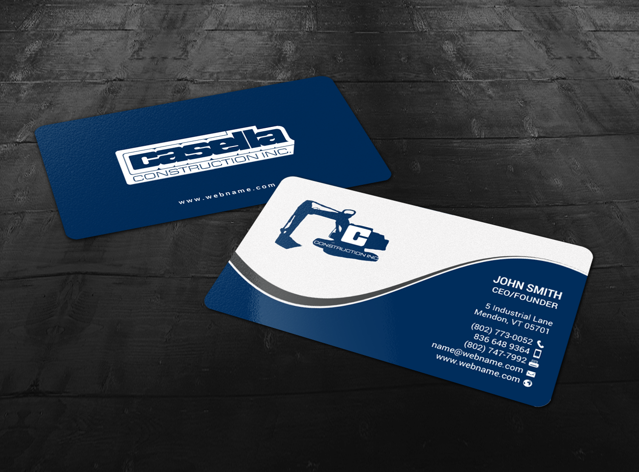 Business Card Design by chandrayaan.creative for Casella Construction | Design #14912983