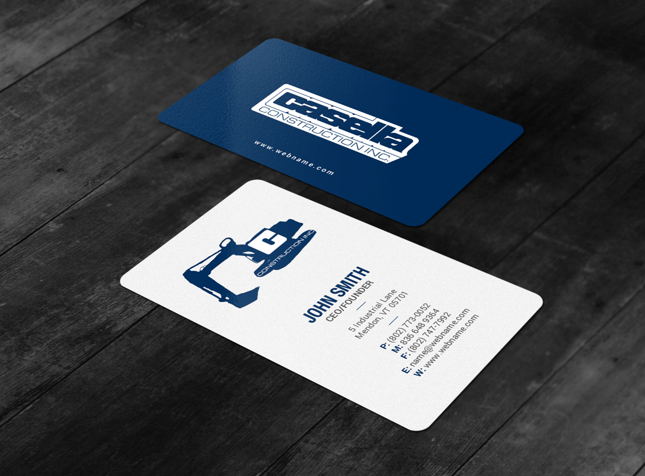 Business Card Design by chandrayaan.creative for Casella Construction | Design #14913048