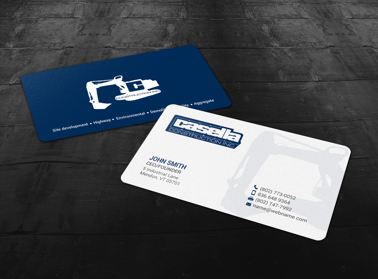 Business Card Design by chandrayaan.creative for Casella Construction | Design #14988616