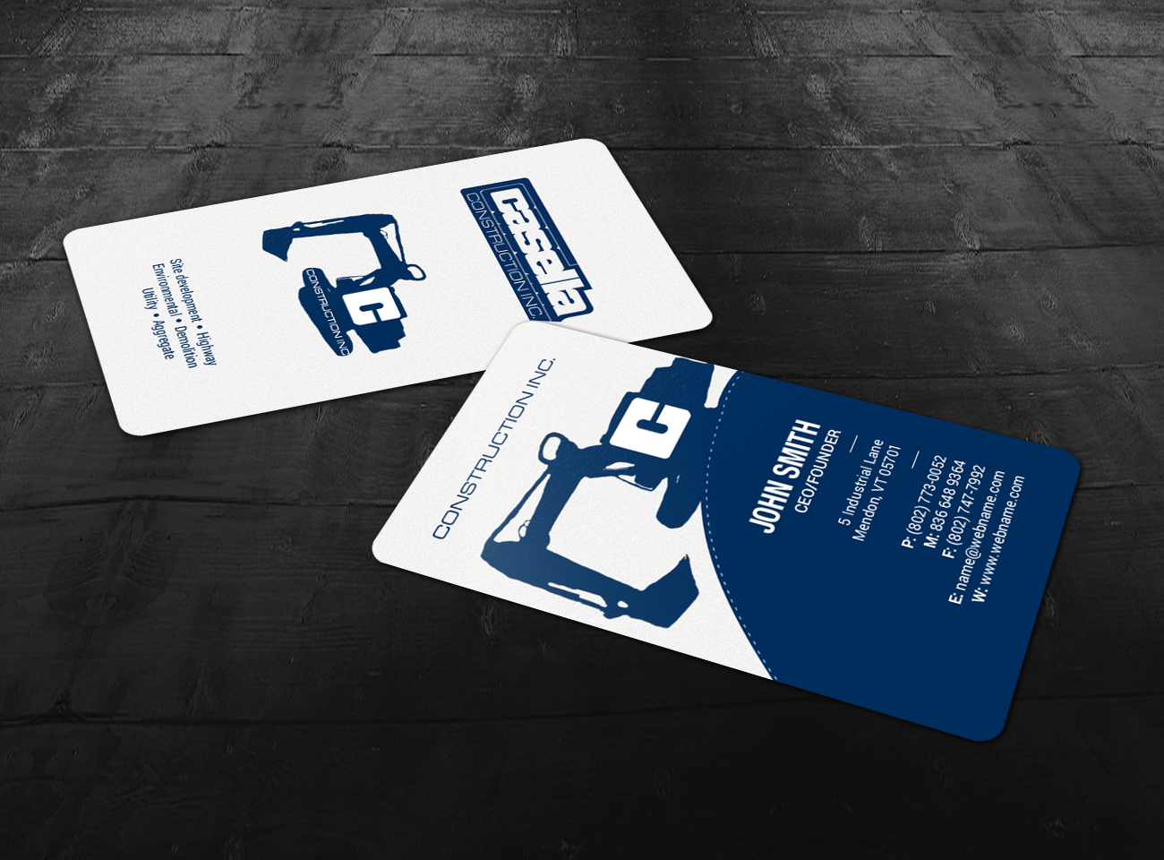 Business Card Design by chandrayaan.creative for Casella Construction | Design #14988776