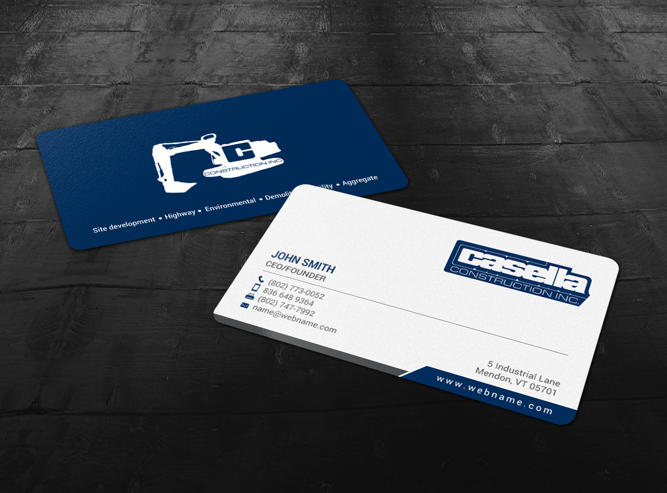Business Card Design by chandrayaan.creative for Casella Construction | Design #14988817