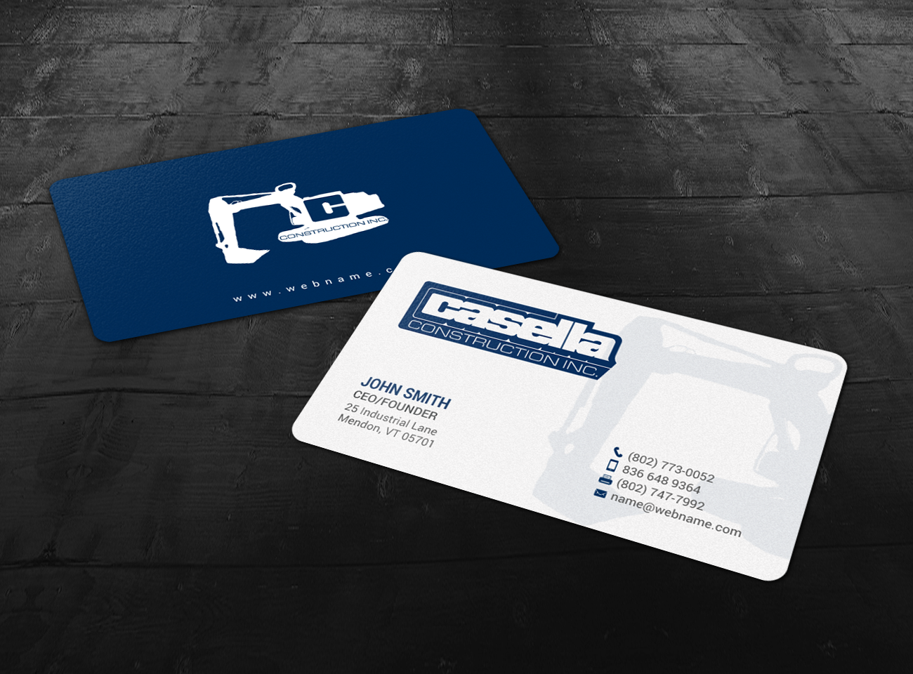 Business Card Design by chandrayaan.creative for Casella Construction | Design #15064877