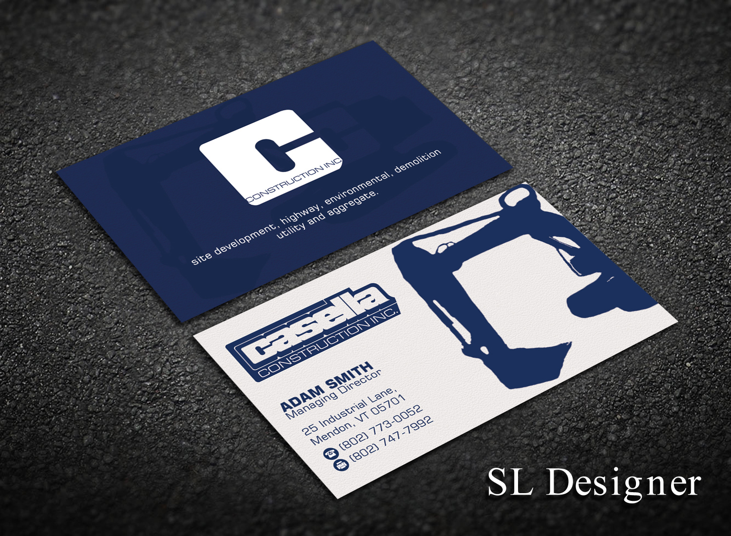 Business Card Design by SL Designer for Casella Construction | Design #14910370