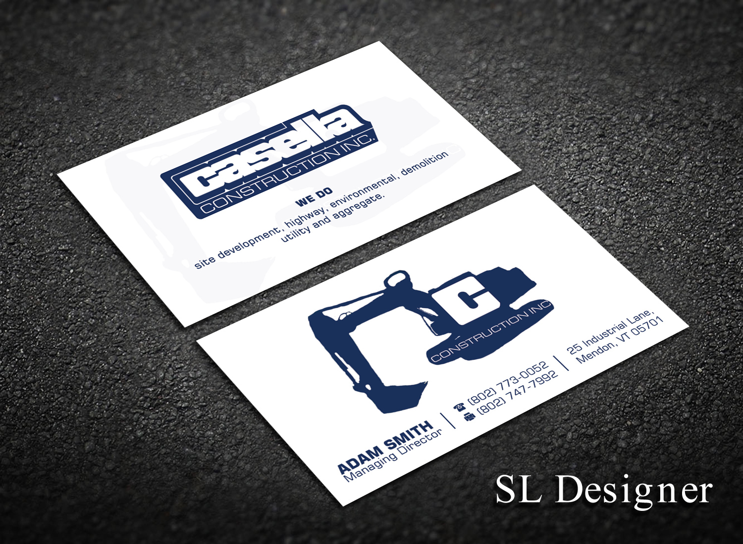 Business Card Design by SL Designer for Casella Construction | Design #14910371