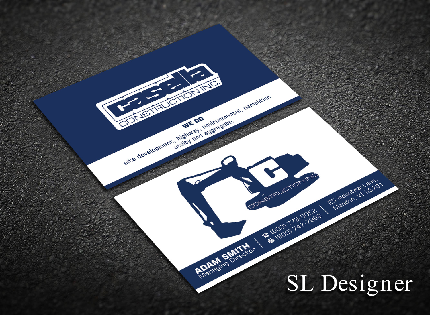 Design de Carte de Visite par SL Designer pour Casella Construction | Design #14910372
