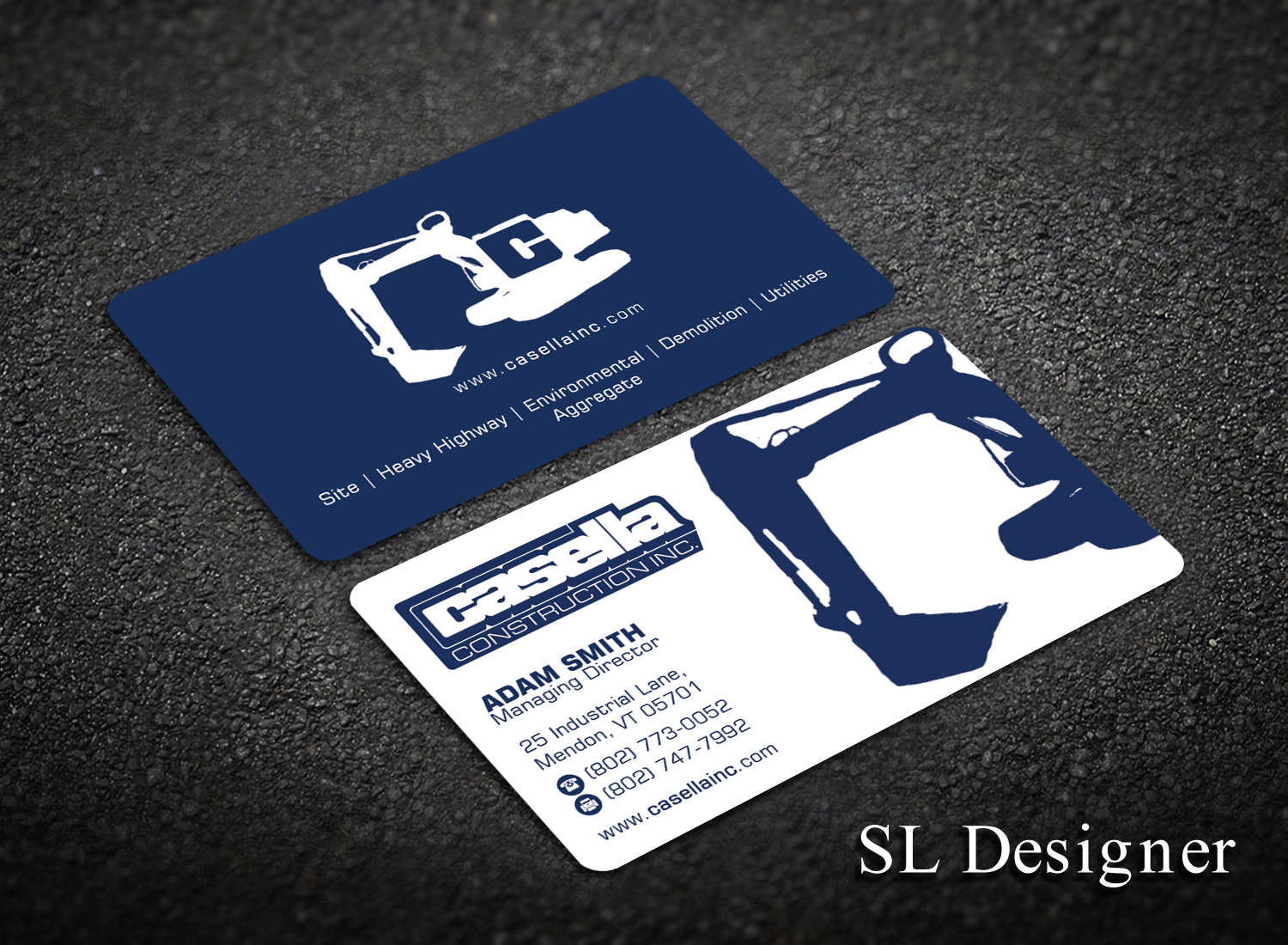 Business Card Design by SL Designer for Casella Construction | Design #15904739