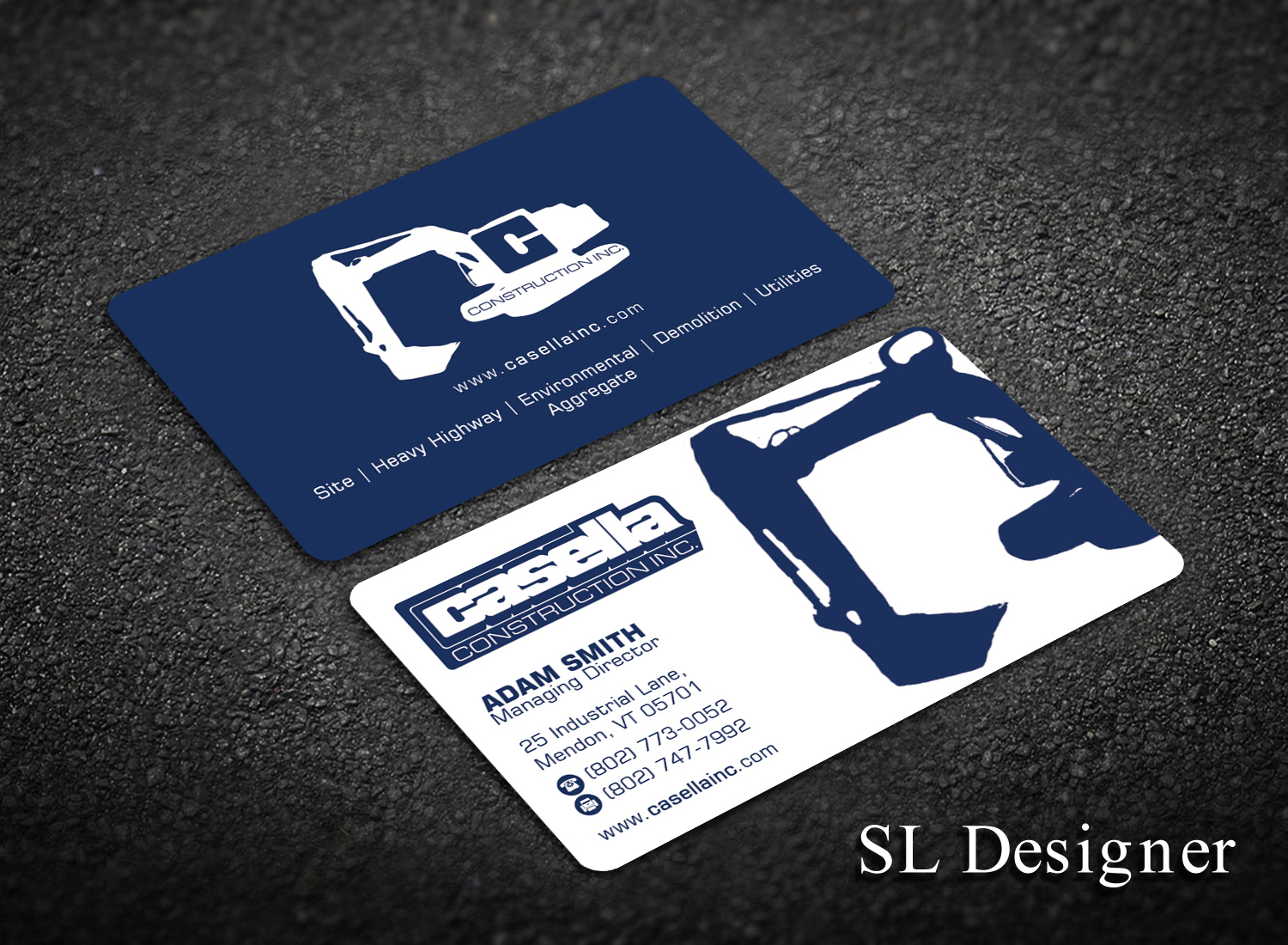 Business Card Design by SL Designer for Casella Construction | Design #15904849