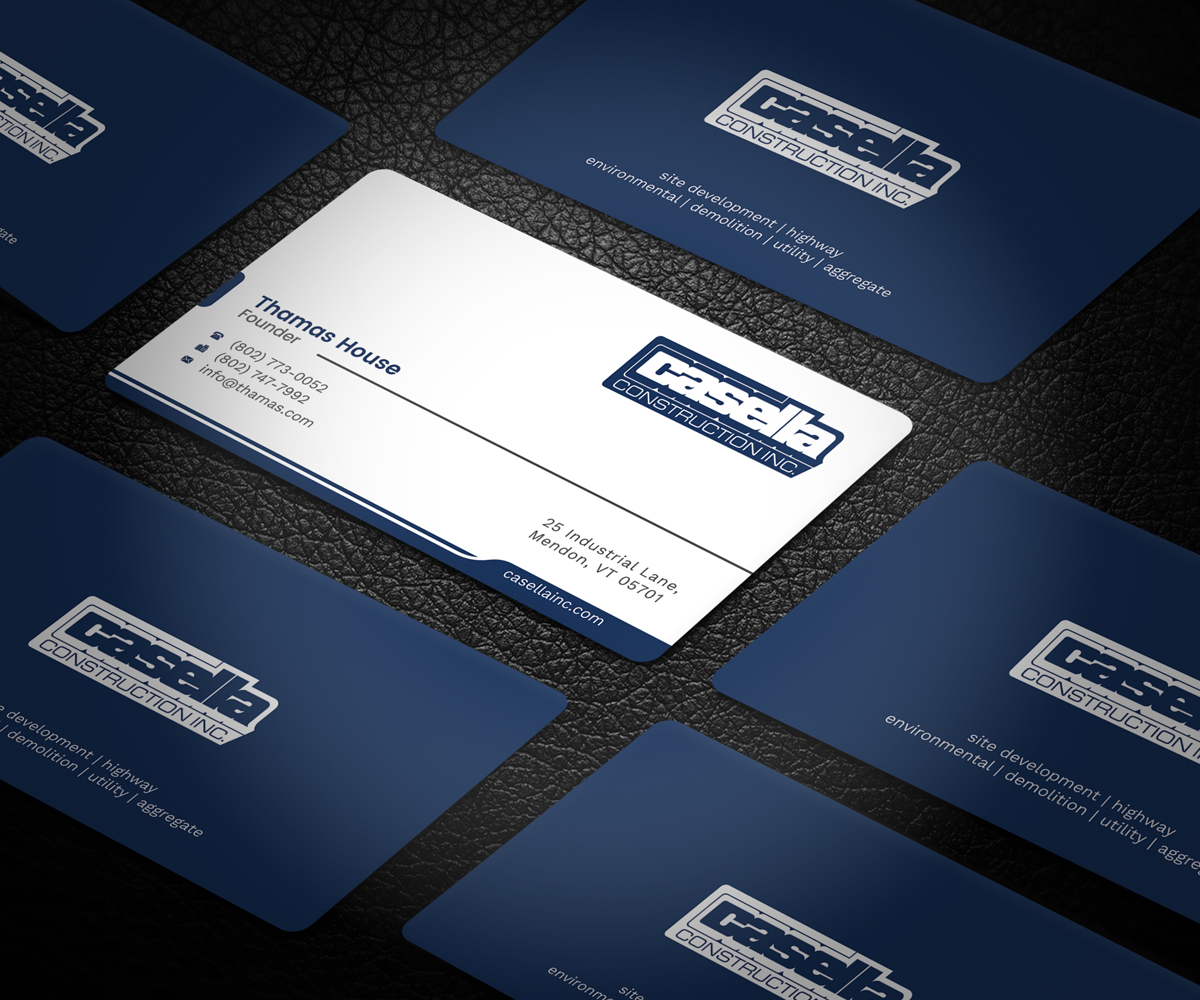 Design de Carte de Visite par Graphic Flame pour Casella Construction | Design #14931598
