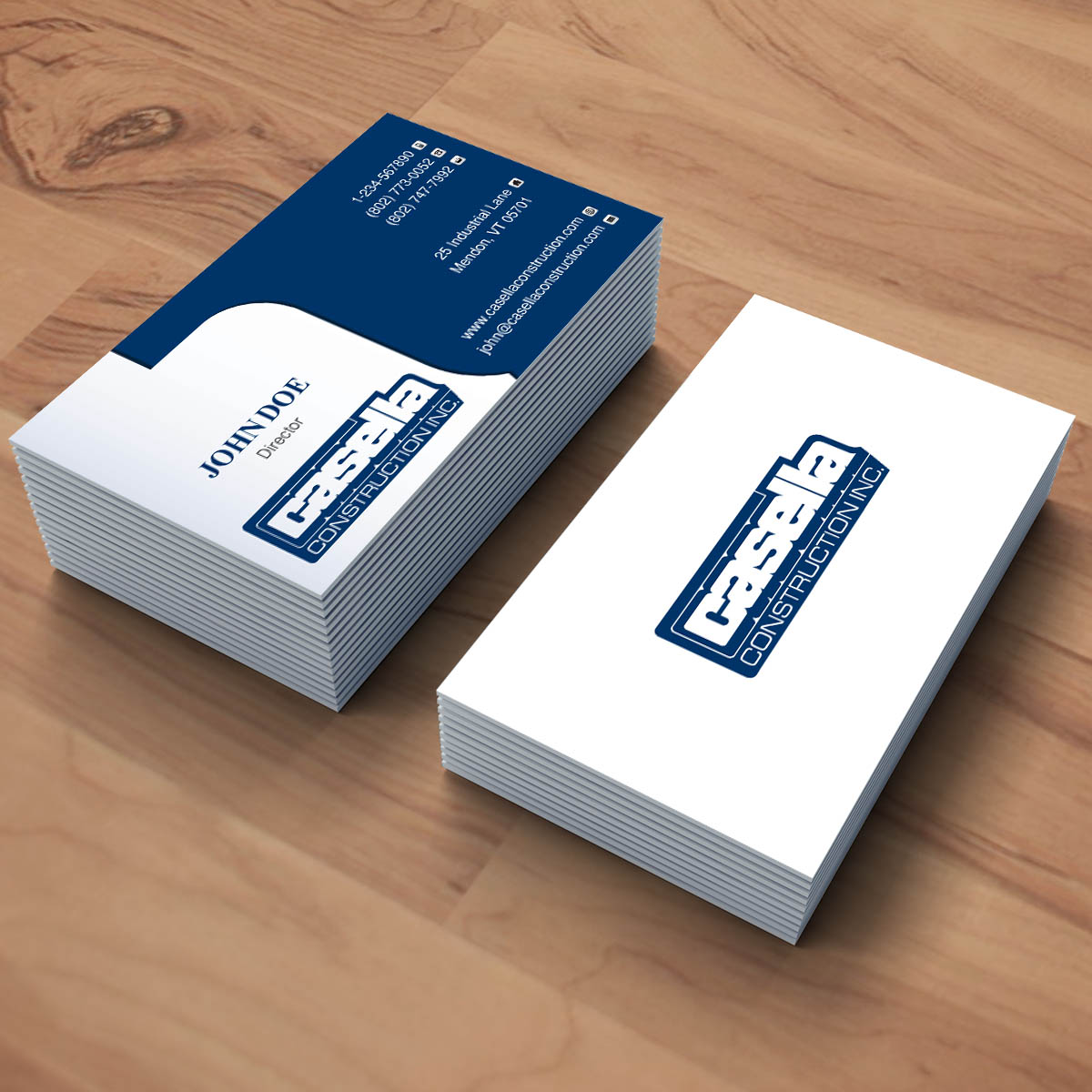 Business Card Design by e-graphics for Casella Construction | Design #14911764