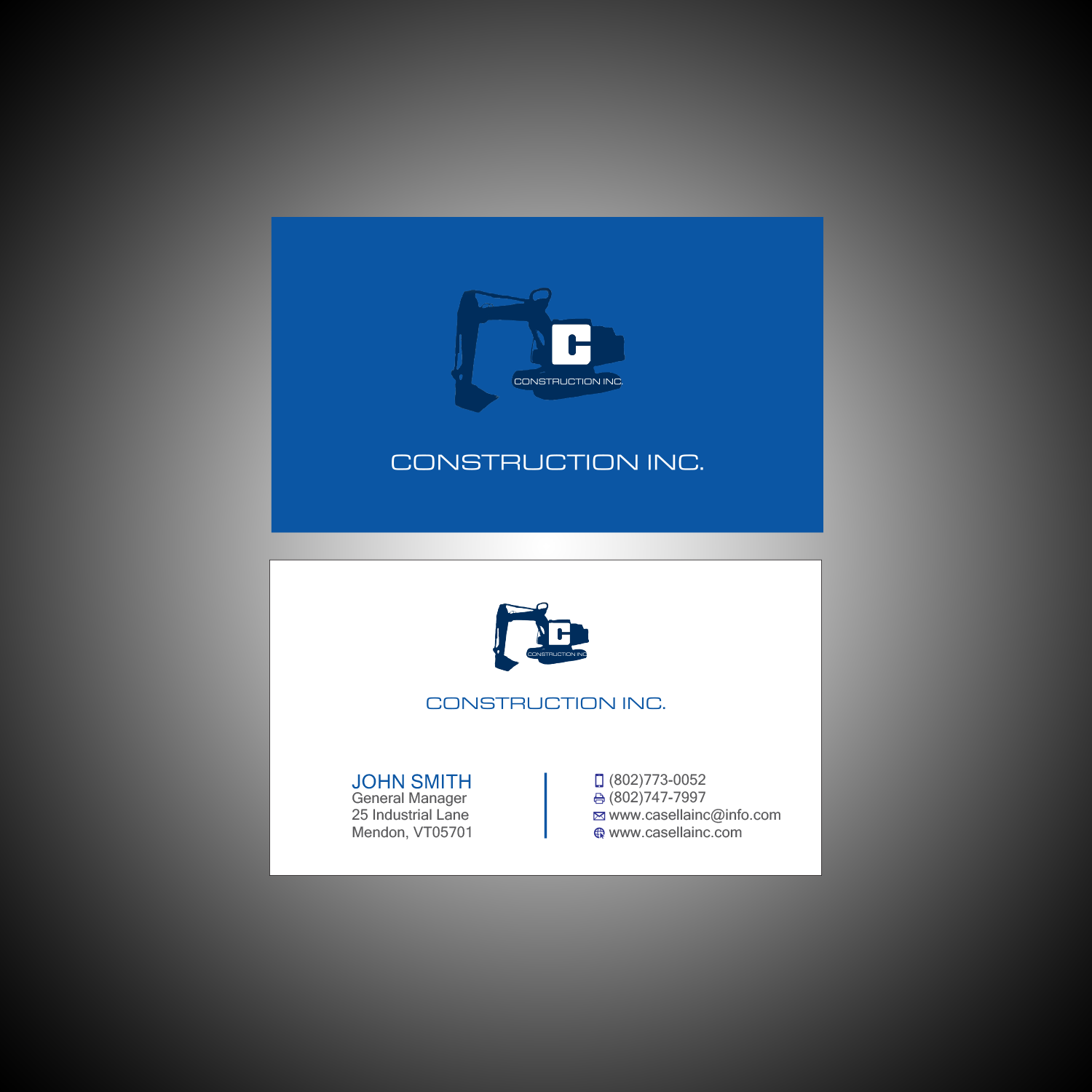 Business Card Design by HR KHAN for Casella Construction | Design #14939857