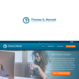 TB Thomas G. Bennett (tagline: Your Guide for Digital Profitability) | Logo Design by tavi