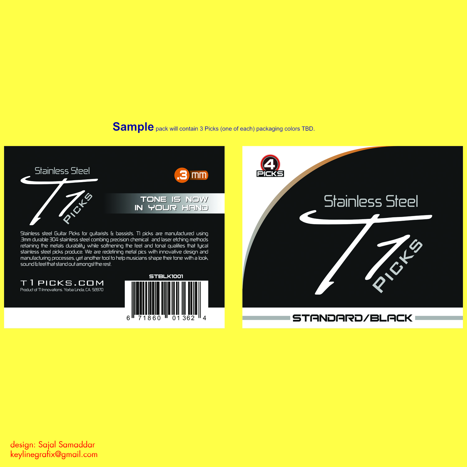 Verpackungs-Design von Sajal Samaddar für T1 Innovations | Design #15230802