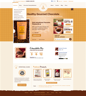 Web Design by 3dicon for Intentional Chocolate, LLC | Design #2603651