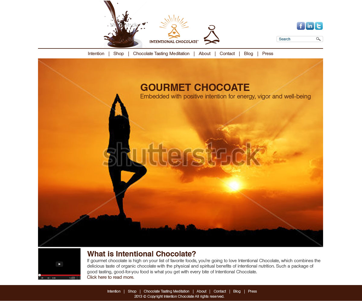 Web Design by DDG for Intentional Chocolate, LLC | Design #2598449