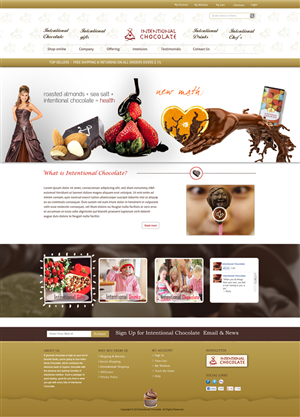Web Design by Jessi Siriit for Intentional Chocolate, LLC | Design: #2603956