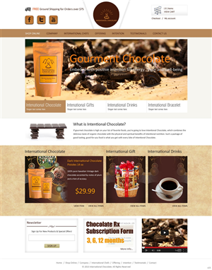Web Design by pb for Intentional Chocolate, LLC | Design: #2574929