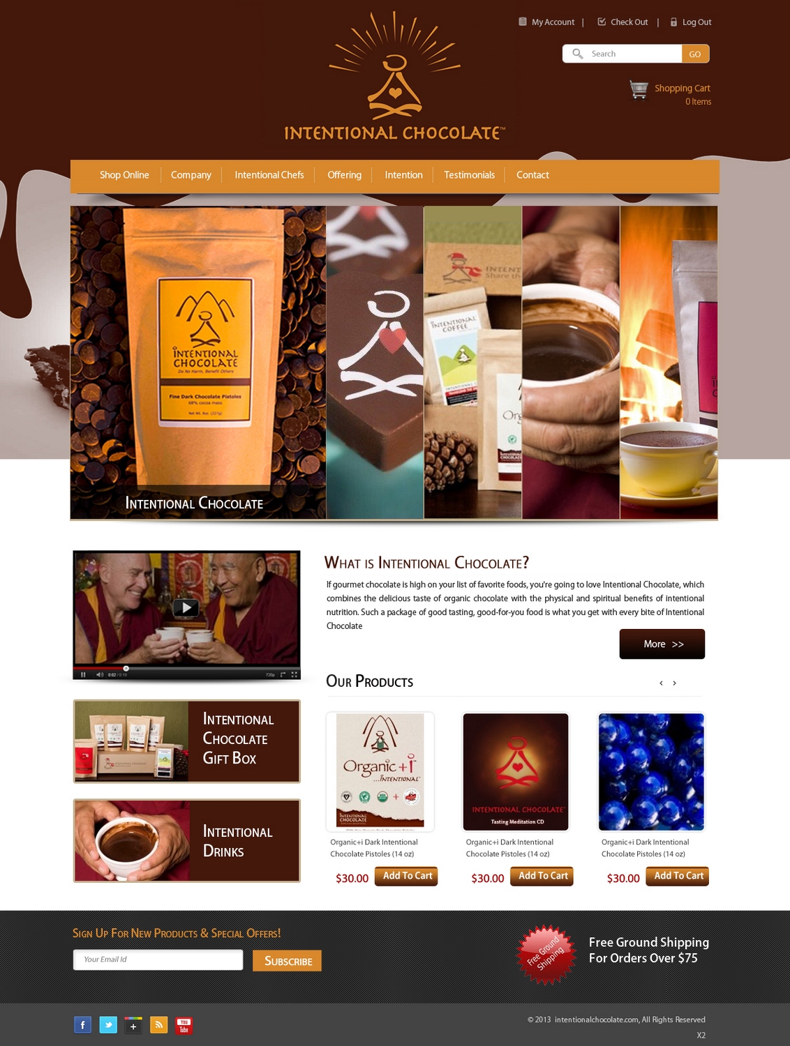 Web Design by pb for Intentional Chocolate, LLC | Design #2574945