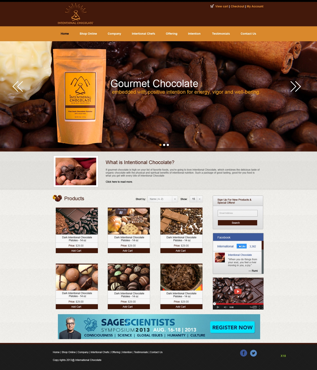 Web Design by pb for Intentional Chocolate, LLC | Design #2574949