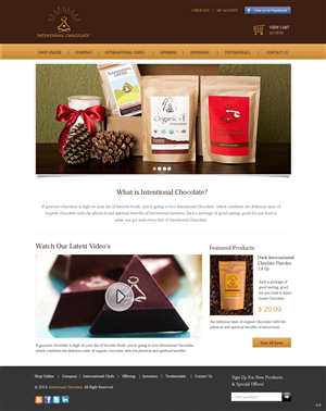 Web Design by pb for Intentional Chocolate, LLC | Design: #2574959