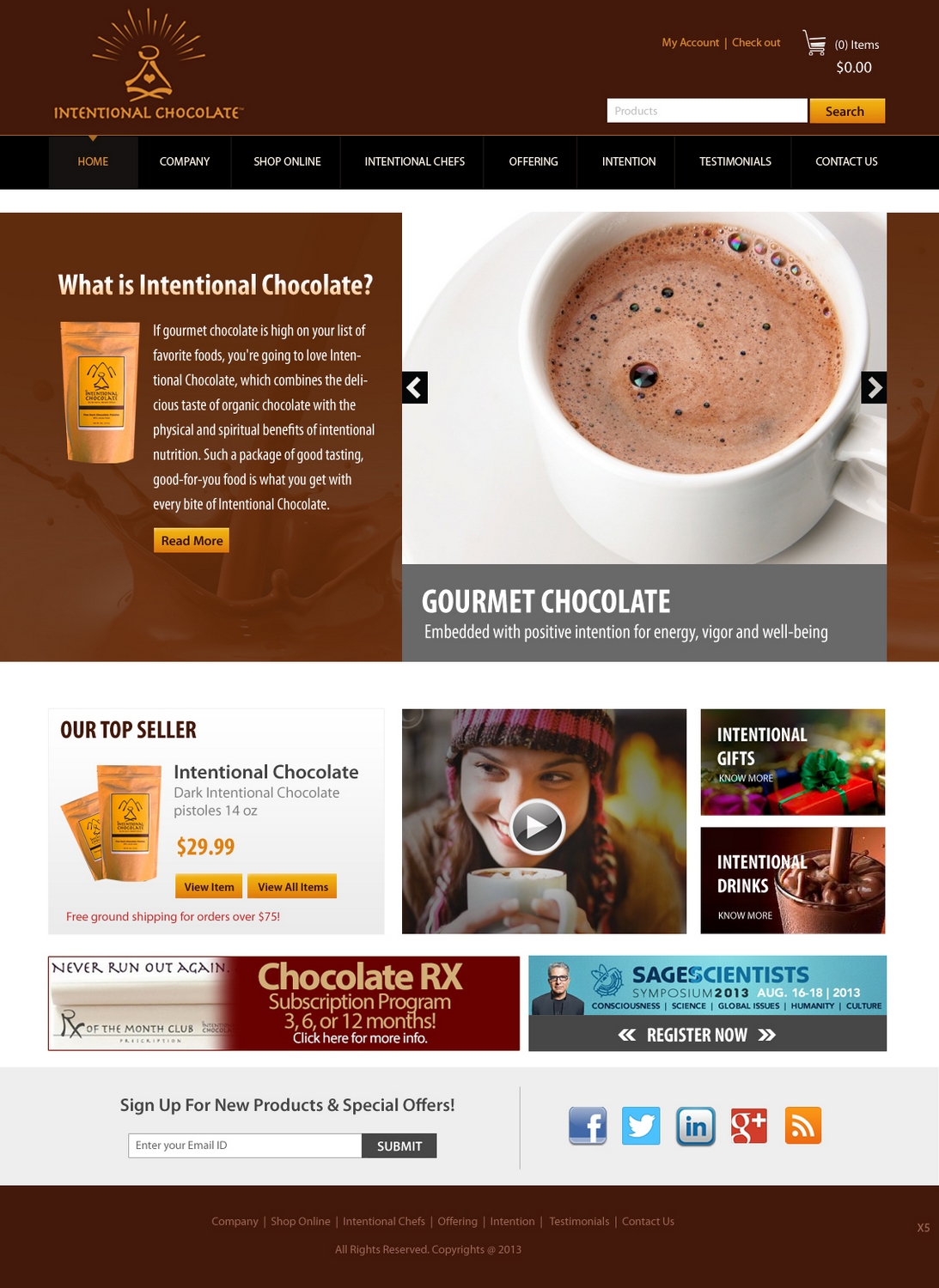 Web Design by pb for Intentional Chocolate, LLC | Design #2574966