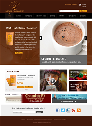 Web Design by pb for Intentional Chocolate, LLC | Design: #2574966