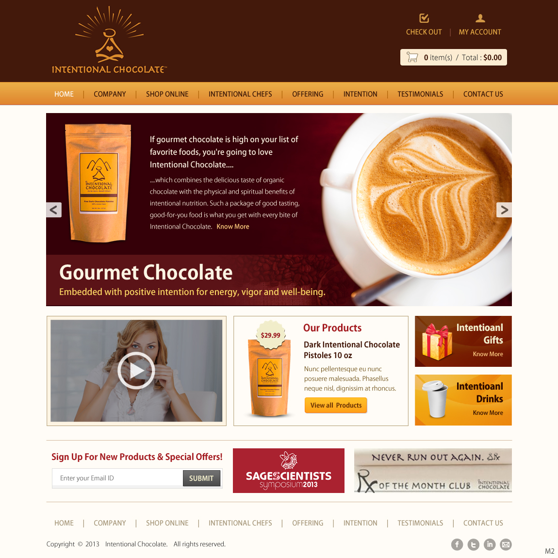 Web Design by pb for Intentional Chocolate, LLC | Design #2574971