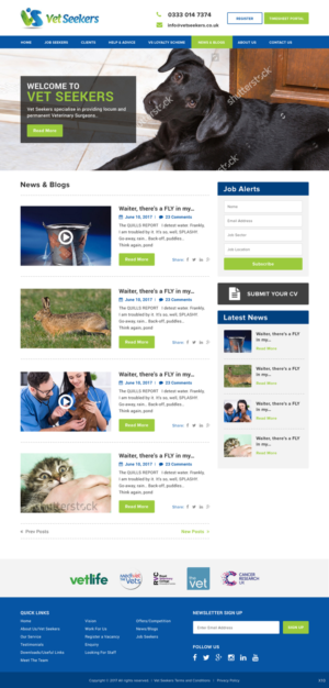 Diseño Web por pb para Vet Seekers Ltd | Diseño: #15067898
