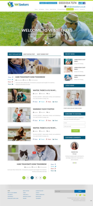 Diseño Web por pb para Vet Seekers Ltd | Diseño: #15067900