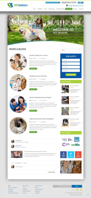 Diseño Web por pb para Vet Seekers Ltd | Diseño: #15067901