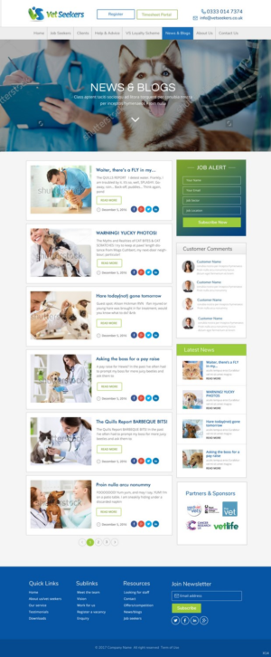 Diseño Web por pb para Vet Seekers Ltd | Diseño: #15067907