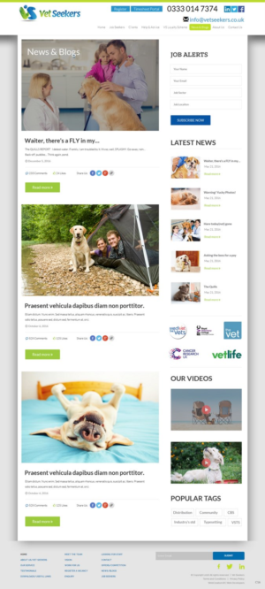 Diseño Web por pb para Vet Seekers Ltd | Diseño: #15076969