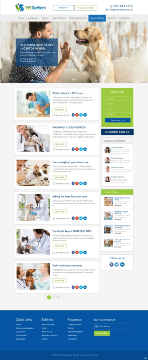 Diseño Web por pb para Vet Seekers Ltd | Diseño: #15118271