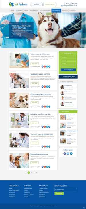 Diseño Web por pb para Vet Seekers Ltd | Diseño: #15118272