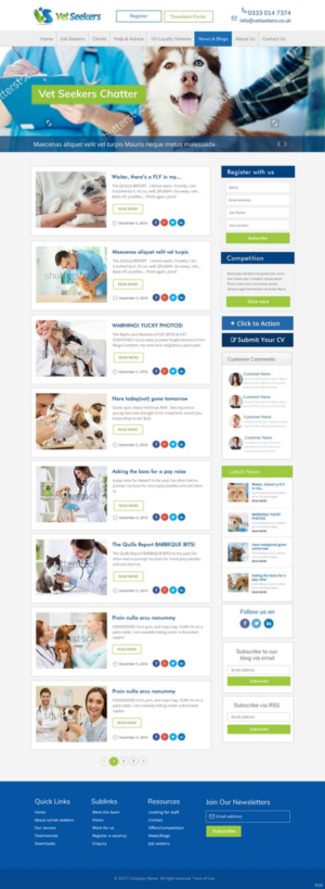 Diseño Web por pb para Vet Seekers Ltd | Diseño: #15198442
