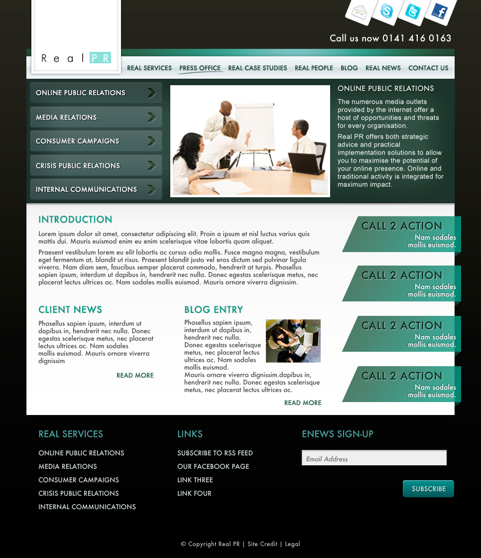 Web Design by Yawie for SBP Creative | Design #36959