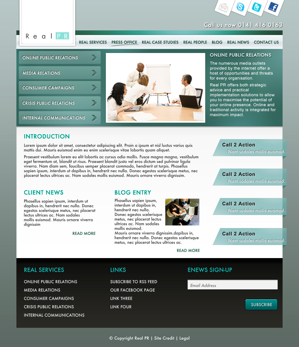 Web-Design von Yawie für SBP Creative | Design #37390