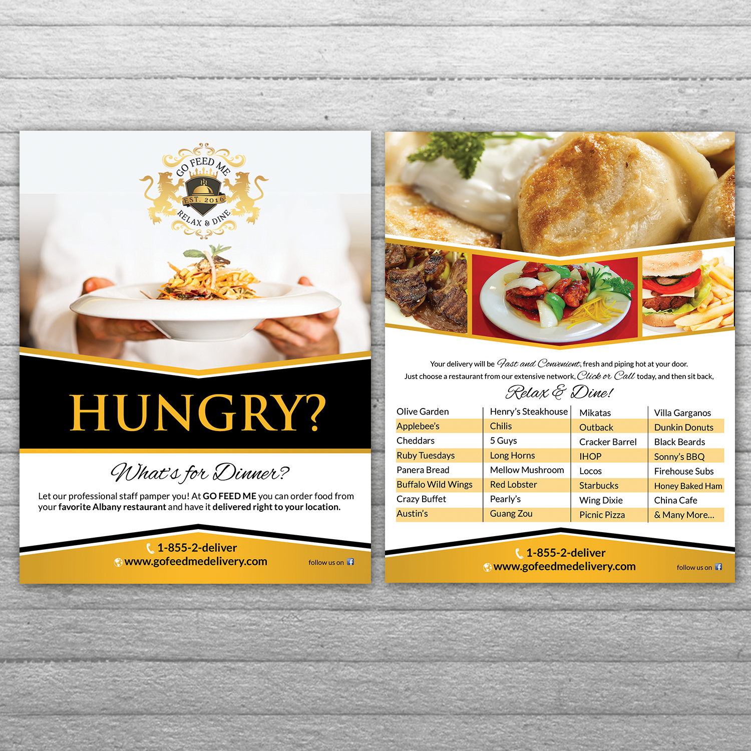 Postcard Design by aspiremedia for Go Feed Me  | Design #14916588