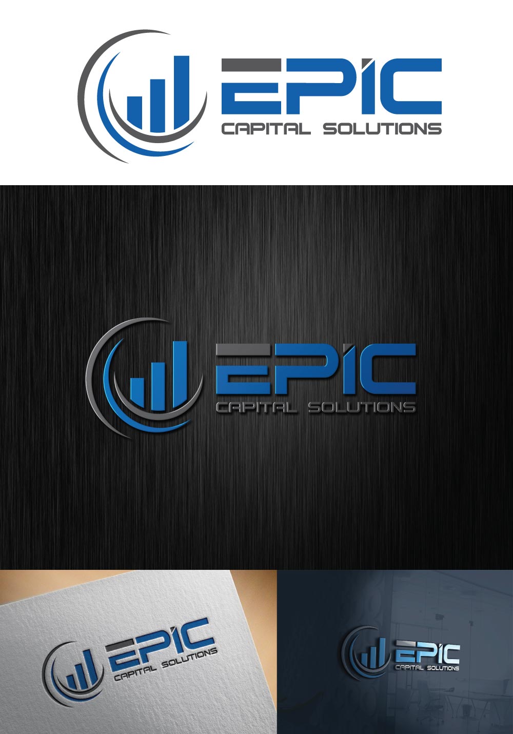 Logo Design by johnnyblackman for Epic Capital Solutions | Design #14996873
