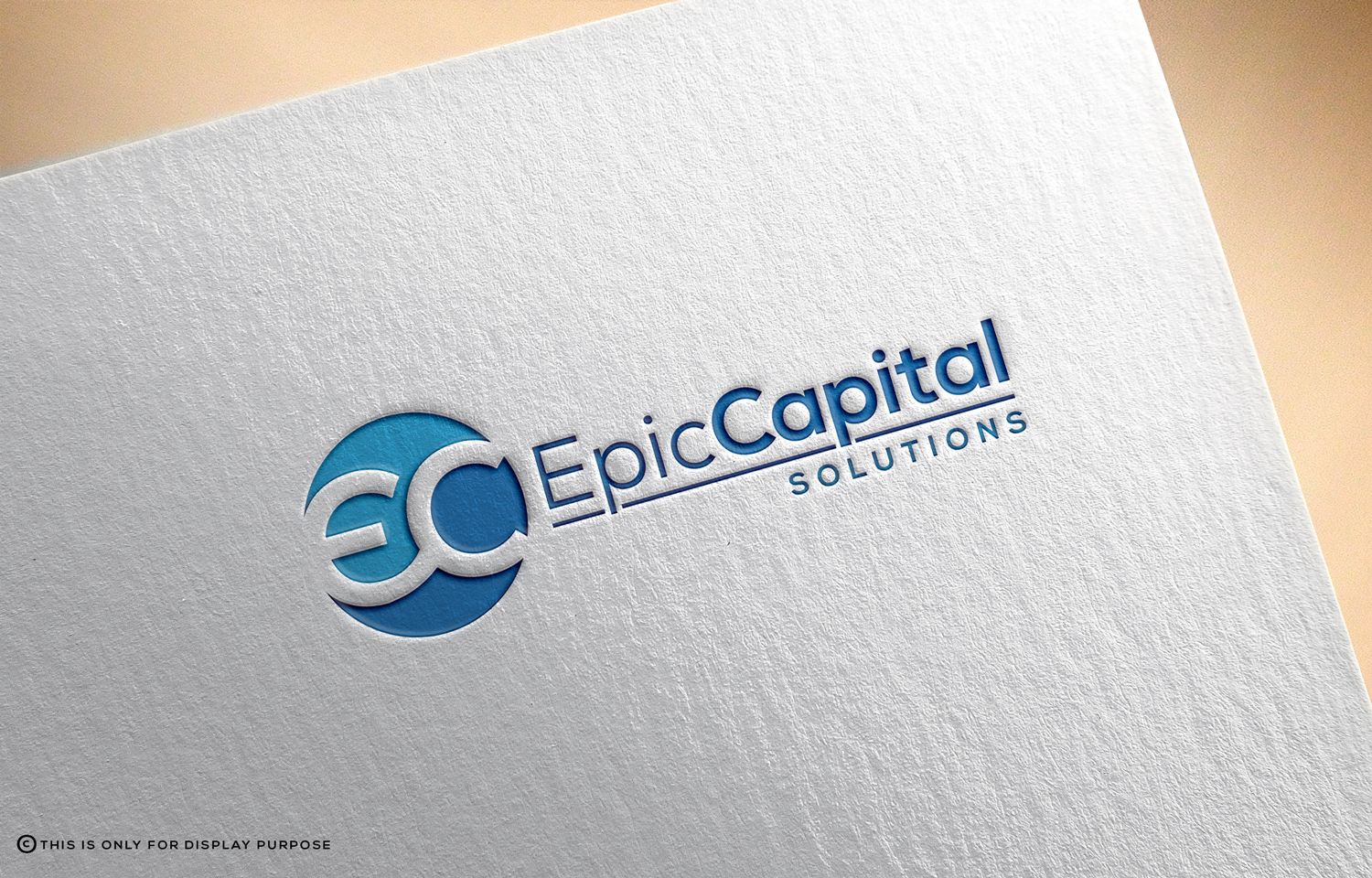 Bold, Serious, Finance Logo Design for Epic Capital Solutions Small