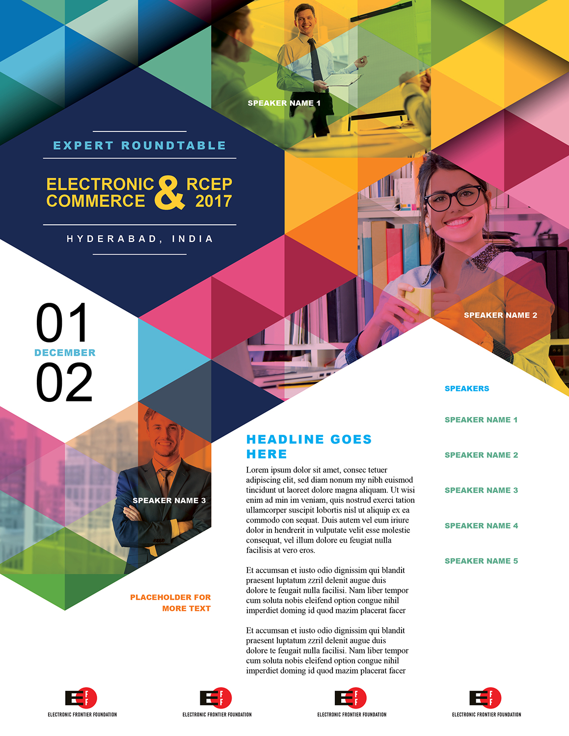 Flyer Design by Boss Designs for Electronic Frontier Foundation | Design #14965202