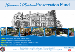 Poster Design by blogerul for Governor's Residence Preservation Fund | Design: #14940382