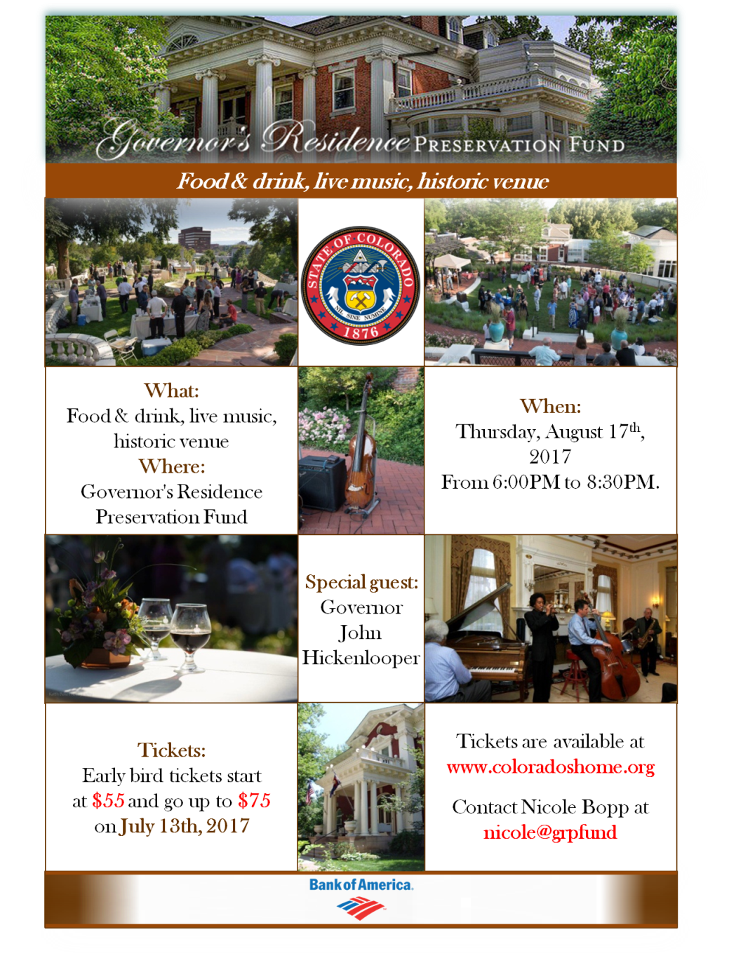 Poster Design by blogerul for Governor's Residence Preservation Fund | Design #14953289