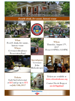 Poster Design by blogerul for Governor's Residence Preservation Fund | Design: #14953289