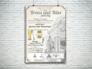 Poster Design by Lesaba Design for Governor's Residence Preservation Fund | Design #14934375