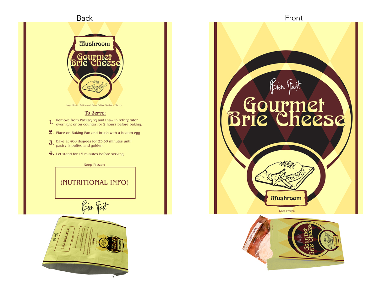 Packaging Design by jvbrownart for Bien Fait, LLC and Well Done Catering, LLC | Design #641819