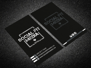 Business Card Design by Hardcore Design for Social Fit Media | Design #14951816