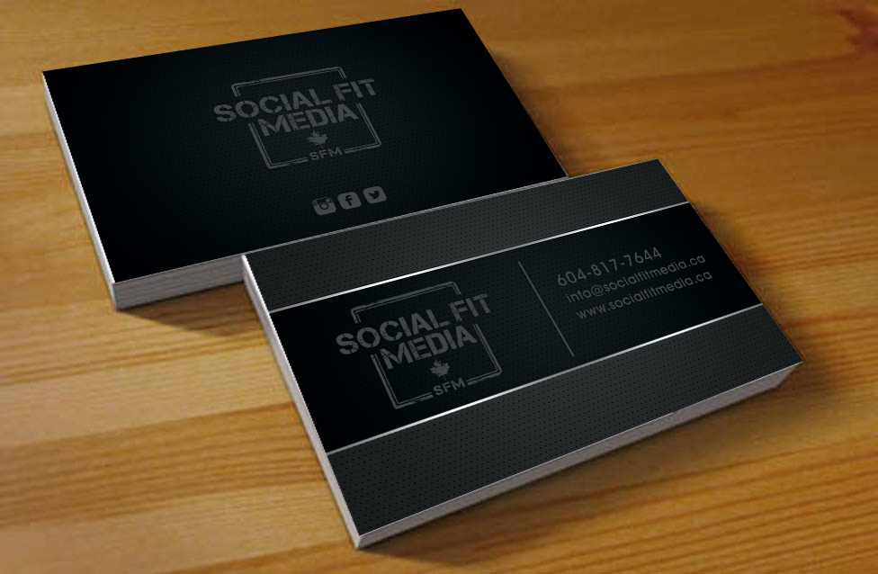Design de Carte de Visite par Hardcore Design pour Social Fit Media | Design #14956058