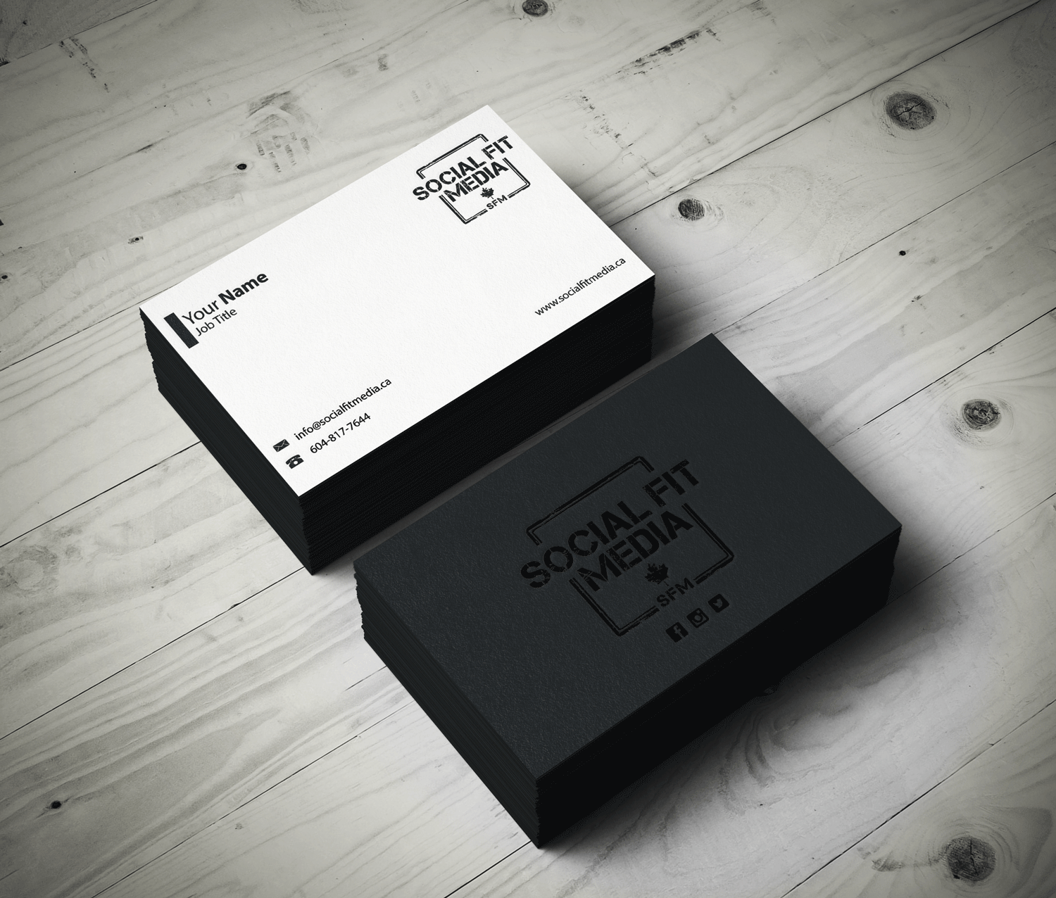 Design de Carte de Visite par Riz' pour Social Fit Media | Design #14918771