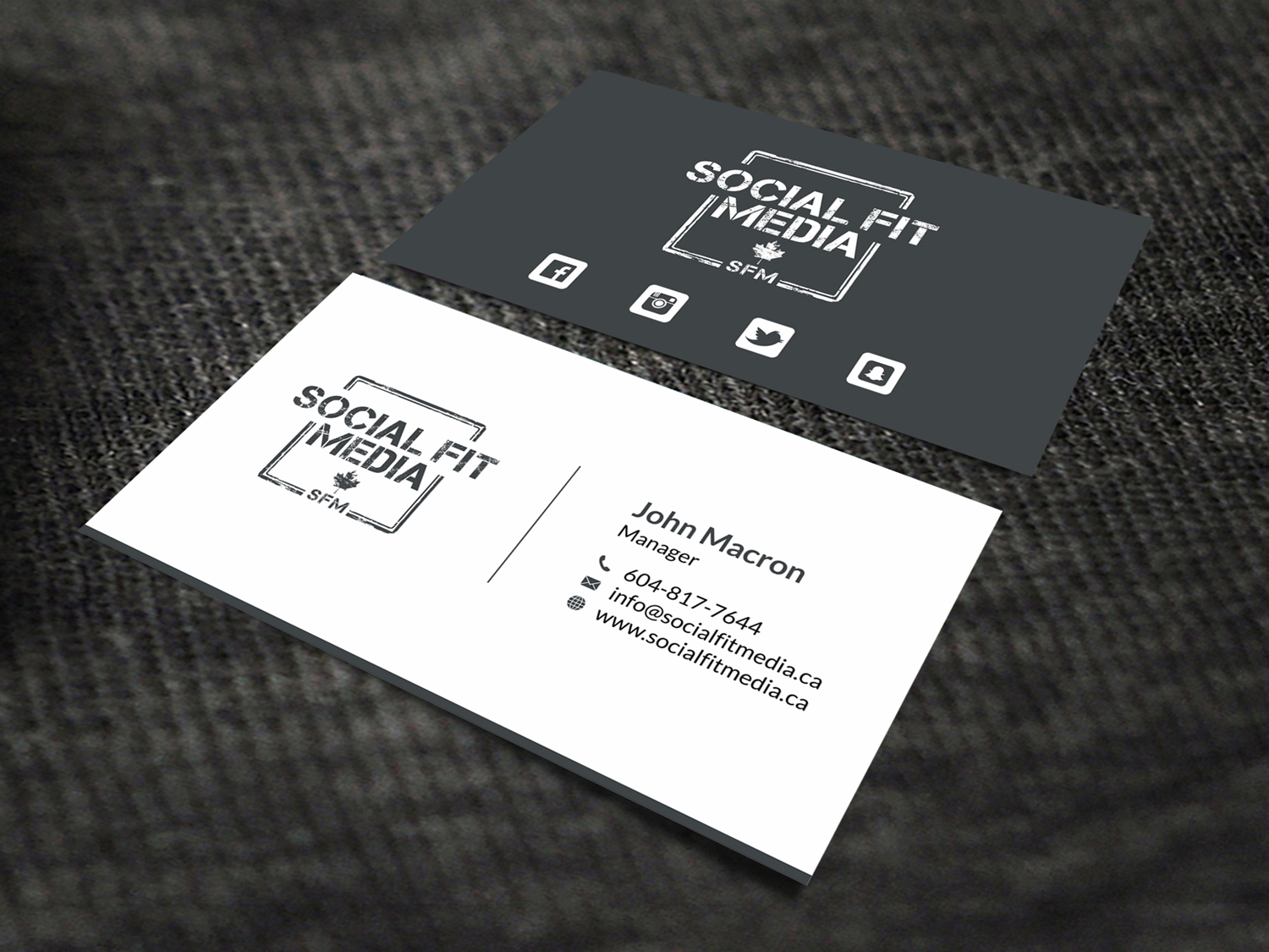 Visitenkarten-Design von SKYdesign für Social Fit Media | Design #14941282